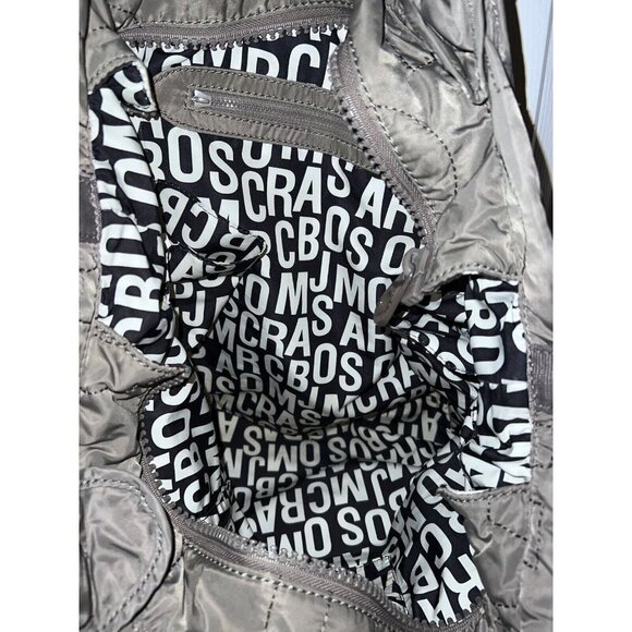 MARC BY MARC JACOBS Workwear Tote Quilted Gray Nylon Pretty Eliza Diaper Bag - Picture 8 of 16